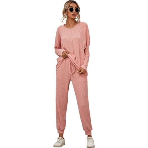 Spring Solid Women Sets Clothes Fashion Sweat Suit Plus Size Casual Sweatshirt 2 Two Piece Set Top And Pants Loose Ladies Suits
