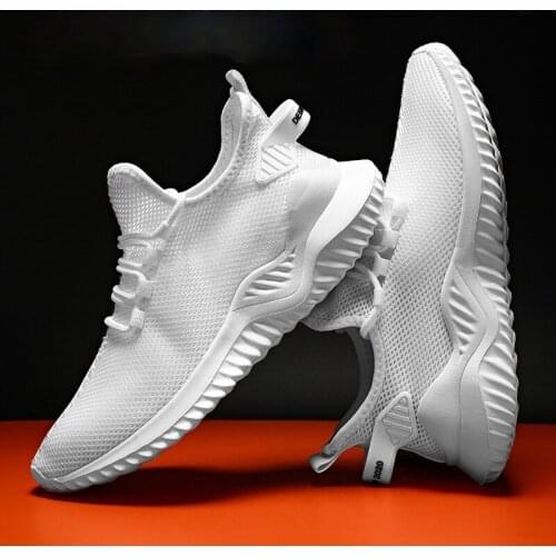 Fashion Men Sneakers Mesh Casual Shoes Lace-up Mens Shoes Lightweight Vulcanize Shoes Walking Sneakers Zapatillas Hombre
