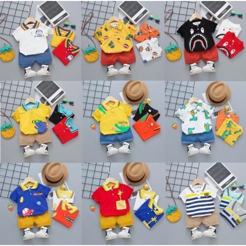 Summer Baby Boys Suit Baby Clothing Set for Boys Casual Clothes Set Top Shorts Infant Sport Suits Kids Clothes