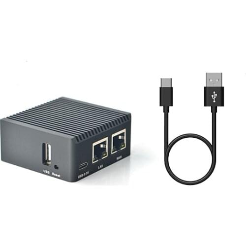 NanoPi R2S Mini Router, CNC Full Metal Shell RK3328 Dual Gigabit Ethernet Port OpenWrt5.4