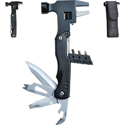 Hammer Multi Tool Car equipment Multitool Car safety Gear Knife Bit screwdriver High quality