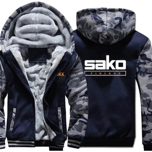 Finland Firearms Tikka By Sako Hoodies Fashion Jacket Winter Men Wool Liner Thick Tikka By Sako Sweatshirts Coat