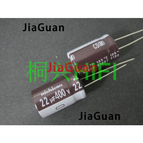 20PCS NEW NICHICON CS 400V22UF 12.5X20MM electrolytic capacitor 400V 22UF High frequency long life 22uF/400V cs 22UF 400V