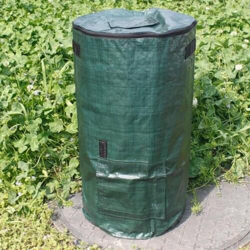 Organic Waste Kitchen Garden Yard Compost Bag Environmental PE Cloth Planter Kitchen Waste Disposal Organic Compost Bag-L