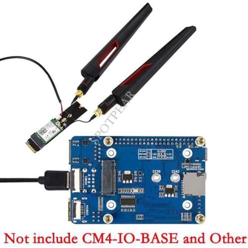 Raspberry Pi Compute Module 4 CM4 M.2 M KEY To A KEY Adapter for PCIe Devices USB Bluetooth