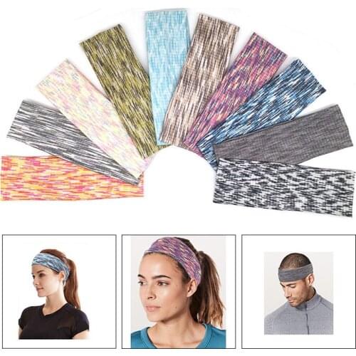 Yoga Hair Bands Sport Elastic Headbands Sports Yoga Accessory Dance Biker Wide Headband Stretch Ribbon Cotton Hairband