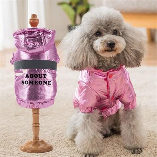 Reflective Dog Coat Jacket Cat Dog Clothes Winter Poodle Clothing Yorkshire Chihuahua Pomeranian Schnauzer Corgi Dog Costume