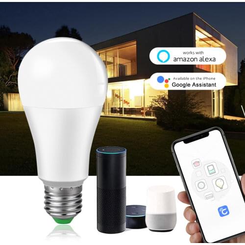 15W WiFi Smart Light Bulb Ampoule LED E27 B22 Intelligent Lamp lampada Work With Echo alexa google Assistant Voice Control