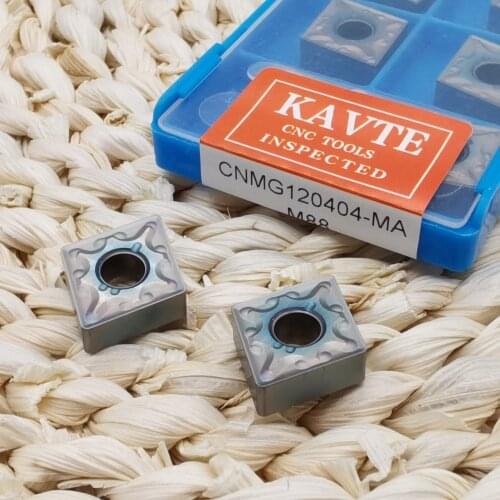 KAVTE CNMG120404-MA CNMG120408 MA MS JMS Outer circle Lathe Turning Tools Inserts Colorful coating, Special for stainless steel