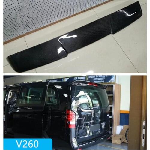 High Quality REAL CARBON FIBER REAR TAIL WING TRUNK LIP SPOILER FOR Mercedes Benz Vito V250 V260 V-Class W447 2016-2021