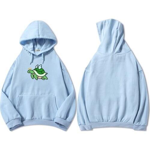CuteTortoise Hoodie Oversized Harajuku Cotton Sweatshirt Basic Womens Graphic Long Sleeve Pocket Best Friend Hoodies for Girls