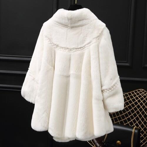 Real Rabbit Female Korean Long Jacket Winter Coat Women Clothes 2020 Warm Natural Fur Coats Manteau Femme MY
