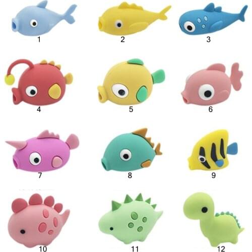 1PC Cute Creative Animal Shape Cable Data Line Cord Winder Protective Case, Charger Cable Protector, Cable Cover For iPhone