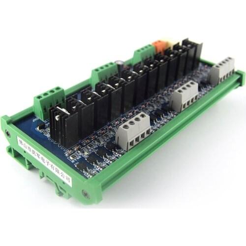 12-way PLC DC amplifier board power output expansion board relay isolation protection board RC anti-surge relay