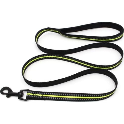 120cm Reflective Nylon Dog Leash safe Walking Running Training leads with soft lining rope for Pet
