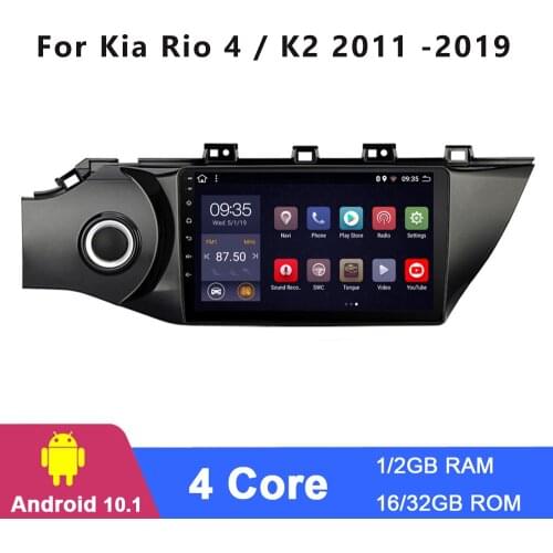 9"/10" Android 9.1 Autoradio Car Gps Multimedia Player For Kia Rio 4 / K2 2011 -2019 Stereo Radio GPS Navigation 2din WIFI BT