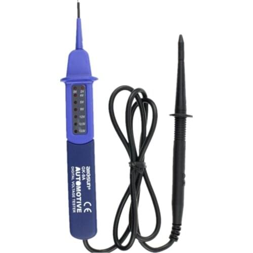 Car Automotive Voltage Electrical Test Pen With LED Indicator Lamp Display Voltage Tester Light Voltmeter Car Diagnostic Tool