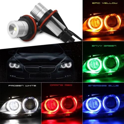 2pcs 5W Car LED Angel Eyes Marker Lights Bulbs Fit for BMW E39 E53 E60 E61 E63 E64 E65 E66 E87 525i 530i xi 545i M5 6312694048