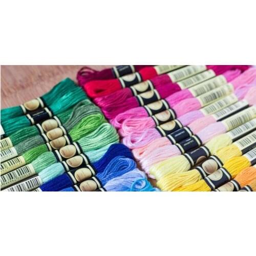Radom color quantity Similar DMC Floss Embroidery Thread Floss Cross Stitch Yarn Thread Floss 50/100/150/200/250/300/447