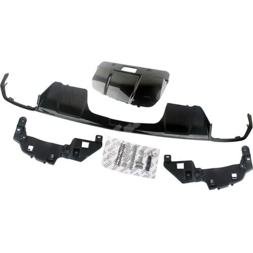 Rear Bumper Diffuser Inner Bracket Muffler Outlets For Mercedes-Benz GL-Class 2013 2014 2015 Glossy Black