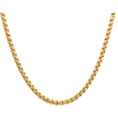 FS New Gold Color Chunky Necklace Box Collares Jewelry For Gift Free Shipping
