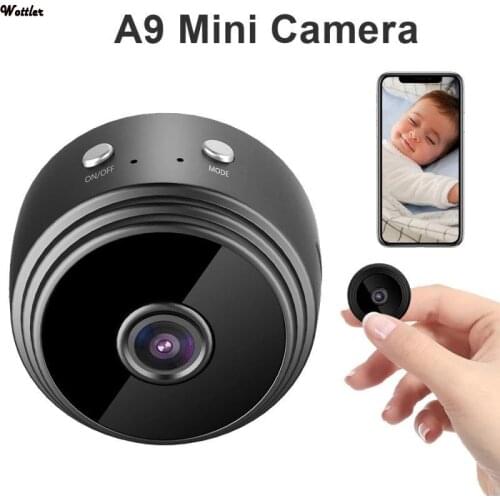 Mini Wifi IP Camera HD 1080P Wireless Indoor Camera Nightvision Audio Baby Monitor Home Security P2P Camera WiFi A9