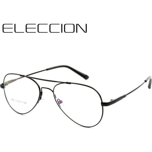 ELECCION Memory Titanium Eyeglasses Frame Male Classical Pilot Glasses Frame Men Optical Myopia Prescription Eyewear Women