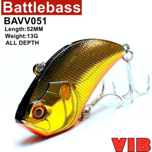 BATTLEBASS 2021 NEW 5.4 cm 14.5g VIB Lure Bait Plastic Lead Long Shot All Water Layer Vibe Fish Artificial Hard Bait Wobbler