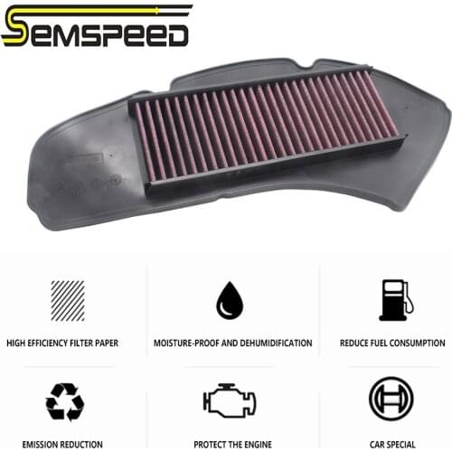Semspeed New N MAX Air Filter Intake Cleaner Purifier High Flow Air Filter Replacement Fits For Yamaha NMAX 125 155 2016-2019