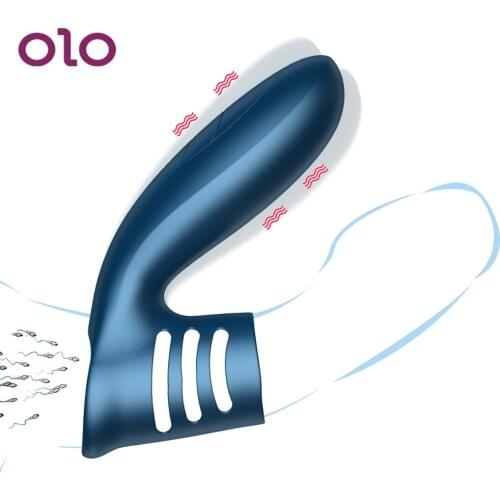 OLO Vibrator Penis Ring Cock Ring Strap-on Penis Sleeve Massage Clitoris Stimulate Sex Male Rings Adult Sex Toys for Men Couple