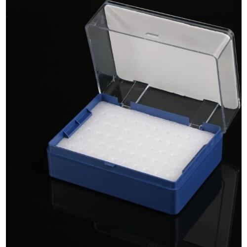 Plastic Storage Box with Foam Milling Cutter Organizer for 50PCB Drill Bits Case Box