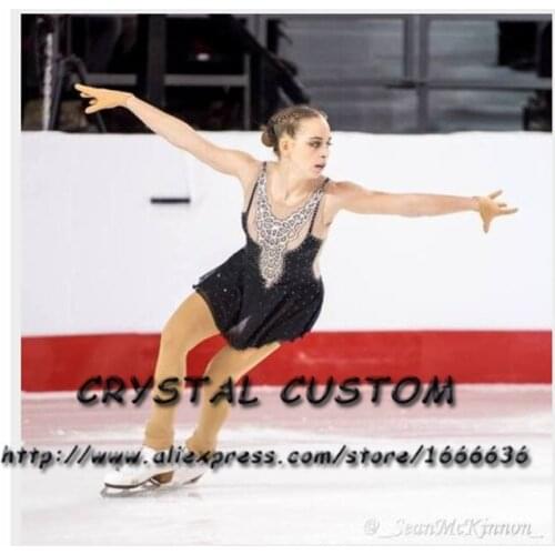 Crystal Custom Figure Skating Dresses Girls New Brand Ice Skating Dresses For Competition DR4551