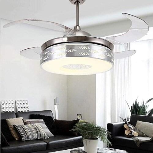 YEELED Light 42" Industrial Ceiling fan with Lights and Remote control 3 Color Light for Indoor Living Room Bedroom Dining Room
