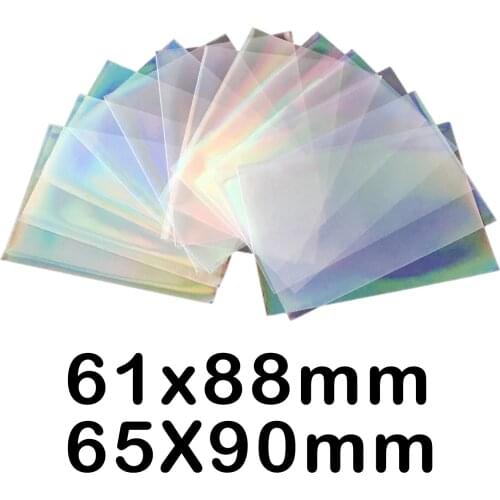 Rainbow Card Sleeves Holographic Guard Holders for Trading Card Stardard Cards Football Card Gaming Cards