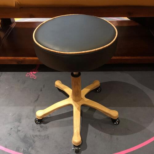 Beauty chair stool rotation lifting bar chair universal wheel technician beautician hairdressing stool manicurist stool