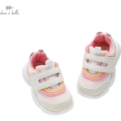 DBY19216 Dave Bella autumn baby unisex fashion patchwork shoes new born boys girls casual shoes