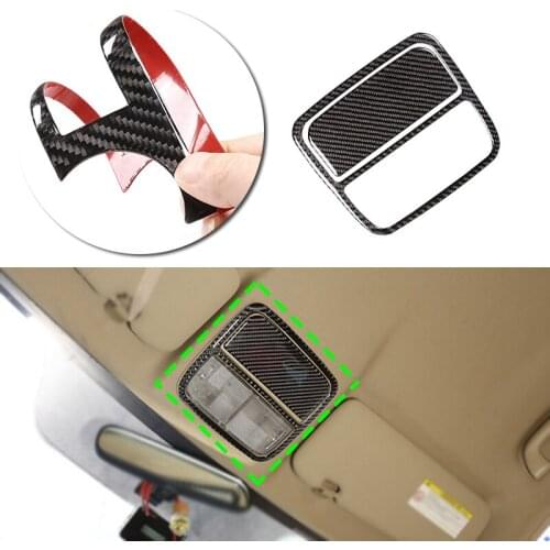 Carbon Fiber Car Roof Reading Light Frame Cover Sticker Trim For Honda CRV 2007 2008 2009 2010 2011