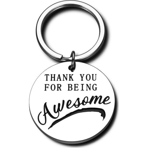 Encouragement Keychain Thank you for being awesome for Daughter From Dad Mom To Adult Daughter Gifts for Girl Birthday Gifts