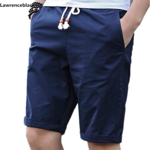 WELLSOME Cotton Shorts Men Brand Casual Summer Plus Size Men Short Knee Length Surfings Short Leisure Fitness Breathable Shorts
