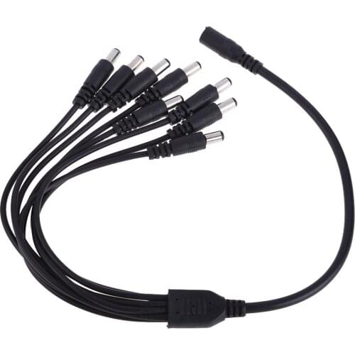 DC Power Splitter Cable for CCTV Security Adapter Connector Male DC Female To 2/4/8 Power Splitter Cable Adapter Connector