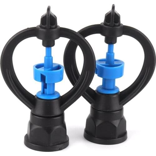 1-50pcs 1/2"3/4" Garden Sprinkler Female Thread Blue Rain Butterfly-Type Plastic Nozzle for Agricultural Irrigation