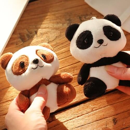 100 pcs/set Lovely Panda Animal Dolls 10CM Baby Plush Toys