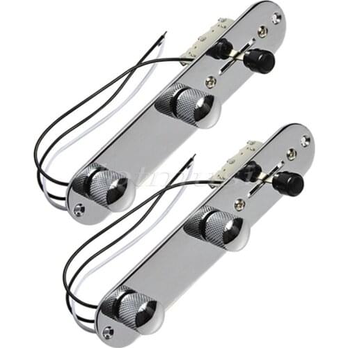 2Sets Loaded Control Plate 3Way Switch Plate Knob Harness Set For Electric Guitar Replacement