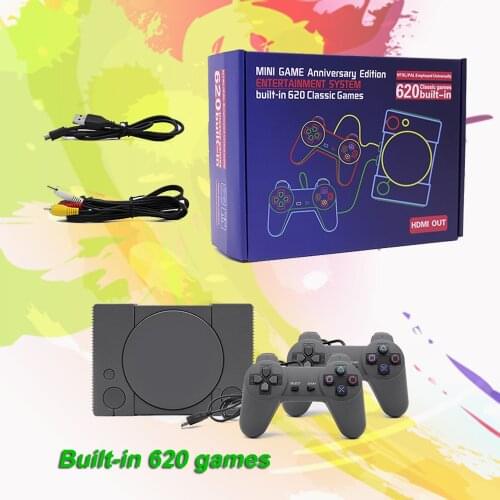 8 Bit Family TV Video game console For PS1 game AV Output Built-in 620 Classic retro games mini game console