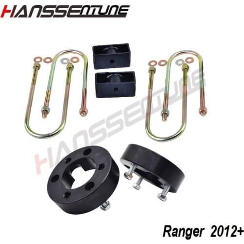 4x4 Pickup Chassis Accesories 32mm Leveling Lift Kit 2.5" Front Lift Spacers And 2" Rear Lift Block For RANGER/BT50 T6 2012