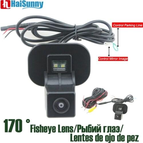 Car Parking Camera Fisheye Rear Camera 4 pin 170 degree View Angle NTSC Mirror Image For KIA FORTE Hyundai Verna 2014 2013 2010