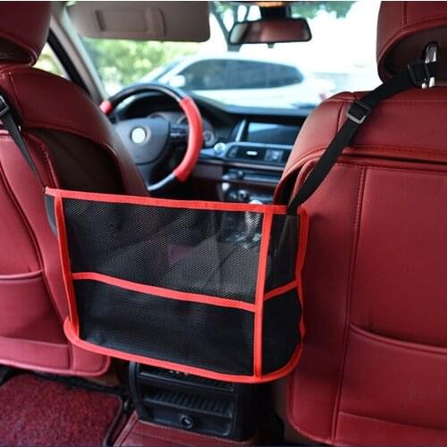 Car Net Pocket Handbag Holder Car Mesh Organize Seat Back Net Bag Handbag Holder