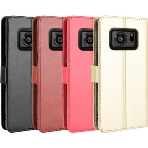 Aquos R6 Wallet Case Business Leather Cover Full Protect Para Cool Anti-lost Capa for Sharp Aquos R6 Funda Luxury
