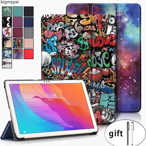Tablet Case for Huawei Matepad T10 T10S 2020 Magnetic Cover 9.7" T10S 10.1''AGS3-L09/W09 AGR-L09/W09 Folding Stand shell+pen