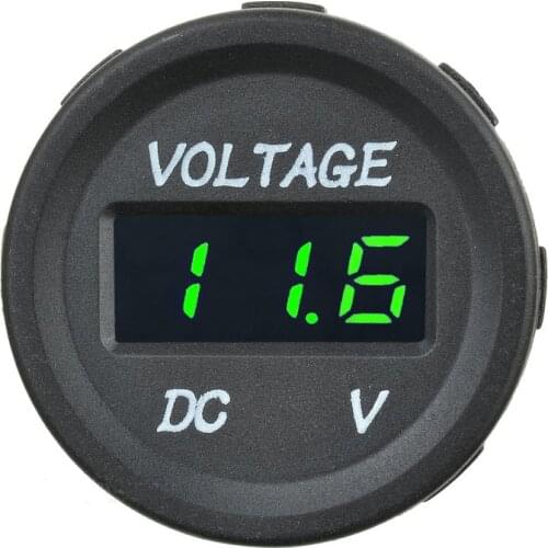 DIY 0.36'' DC 3-30V Digital Voltmeter Voltage Tester Green Bright LED Display for Solar Battery Monitor Car Motor Panel Mount